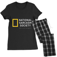 National Sarcasm Society Funny Novelty Humor Women's Pajamas Set | Artistshot