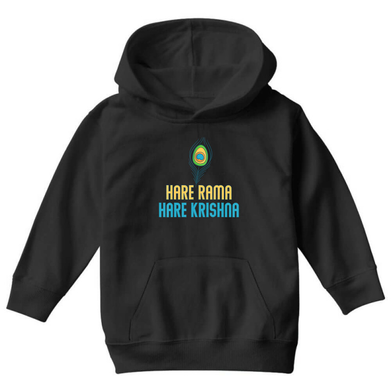 Hare Rama Hare Krishna T Shirt Youth Hoodie by voutsro | Artistshot