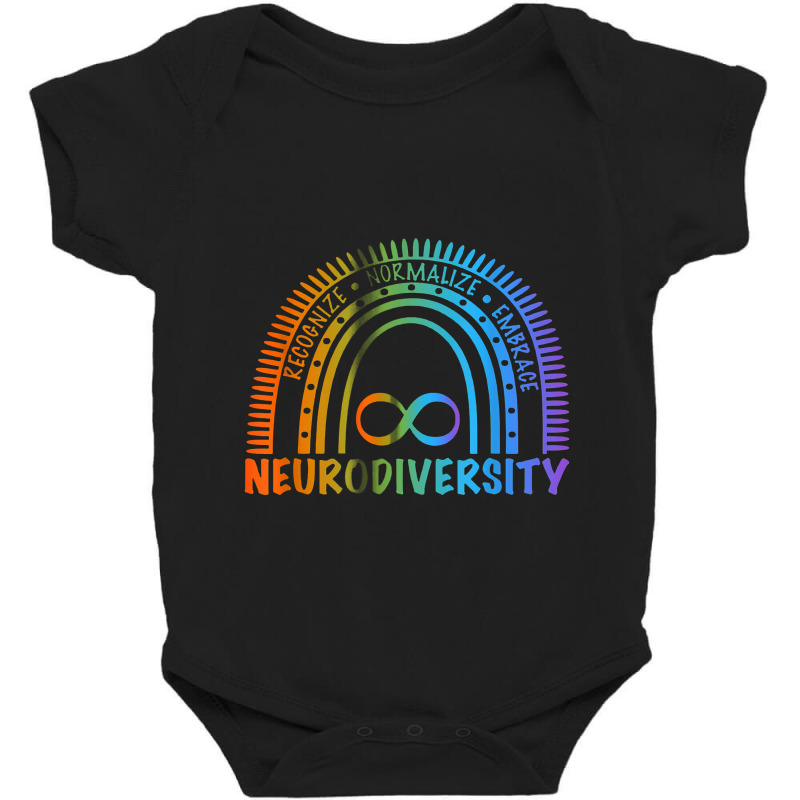 Novelty Neurodiversity Rainbow Infinity Baby Bodysuit by godongteles | Artistshot