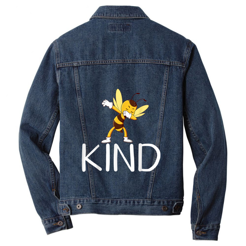 Be Kind Bee Dabbing Kindness For Men Women Kid Boy Men Denim Jacket | Artistshot