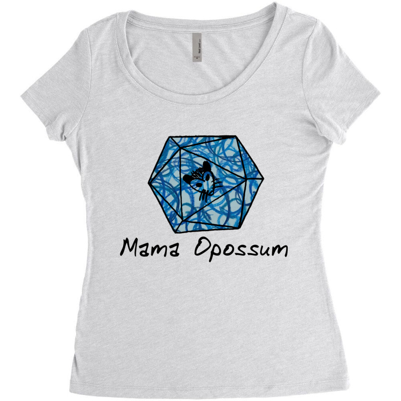 Mama Opossum Blue D20 Women's Triblend Scoop T-shirt by saylevongalx | Artistshot