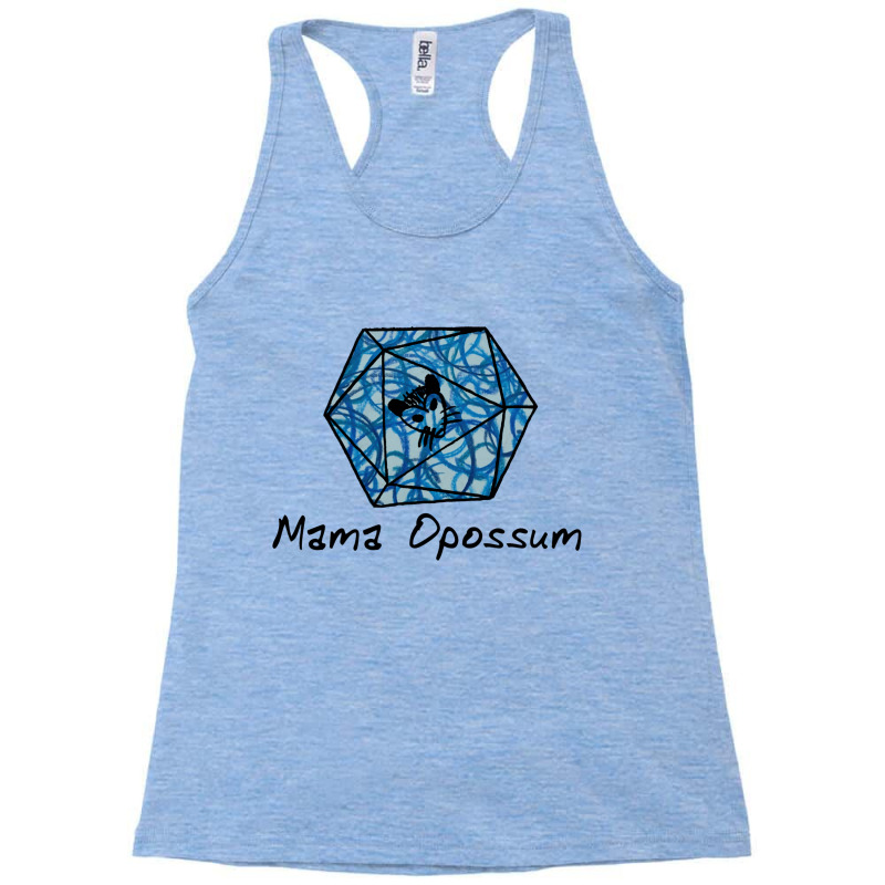 Mama Opossum Blue D20 Racerback Tank by saylevongalx | Artistshot