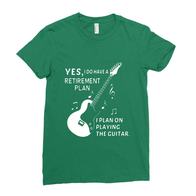 Retirement Novelty Guitarist Ladies Fitted T-Shirt by godongteles | Artistshot