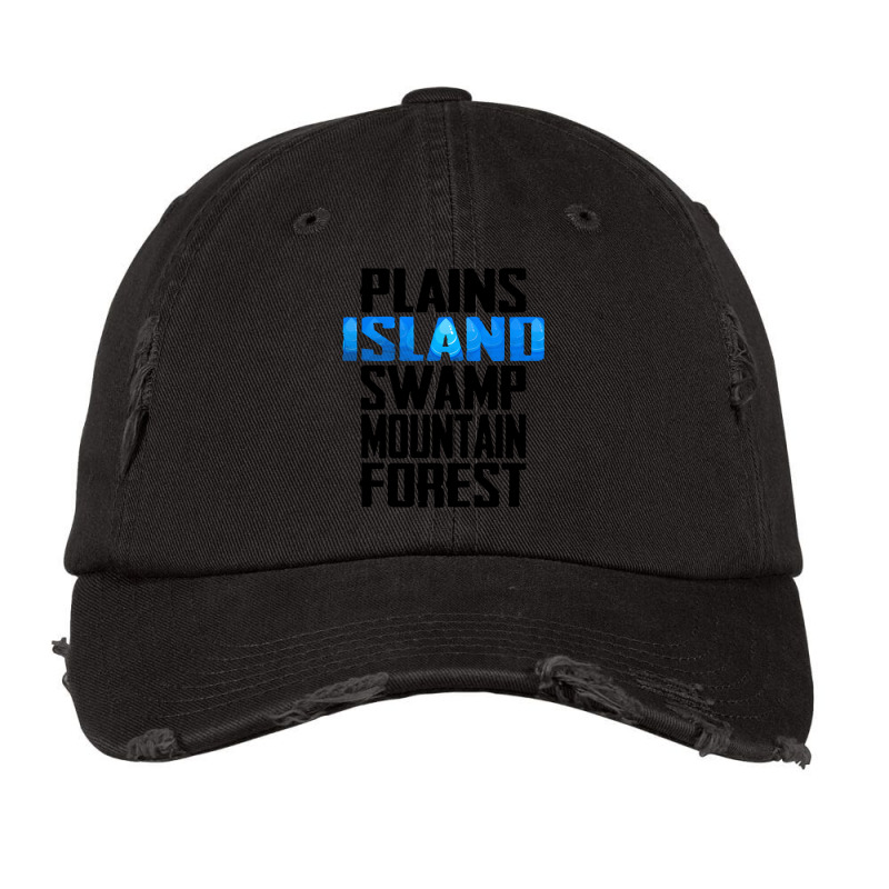 Mtg Lands Island Vintage Cap by hubricdelpr | Artistshot