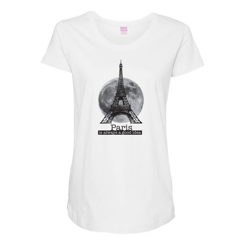 Paris Is Always A Good Idea Maternity Scoop Neck T-shirt by region22 | Artistshot