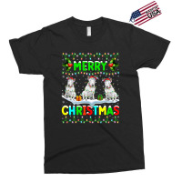 Xmas Lighting Santa Hat Merry Christmas Bull Terri Exclusive T-shirt | Artistshot