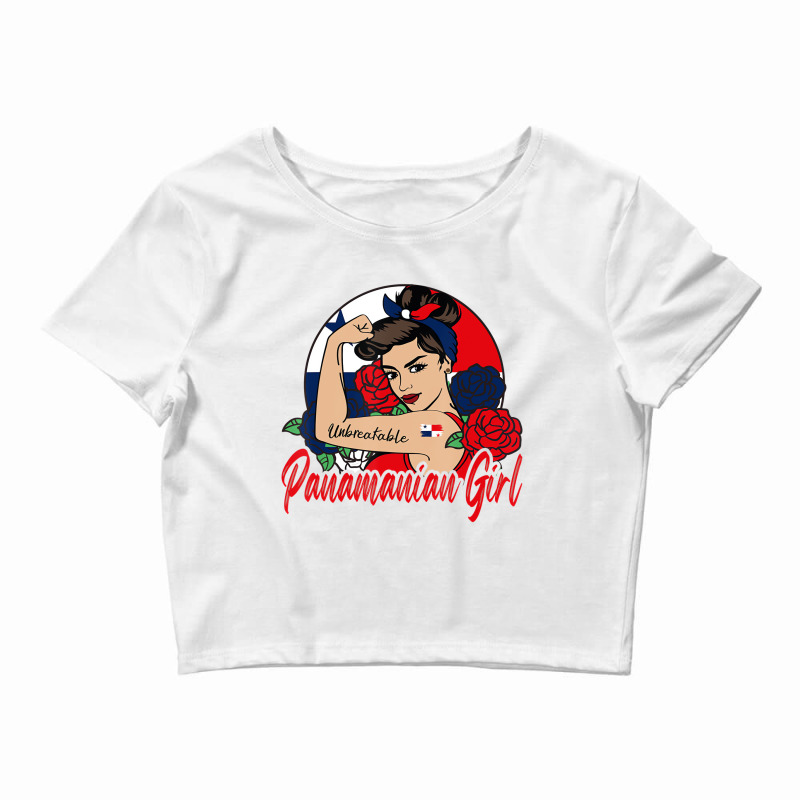 Panamanian Girl Panama Mujer PanamameÃ±a Flag T Crop Top by sudhirka | Artistshot