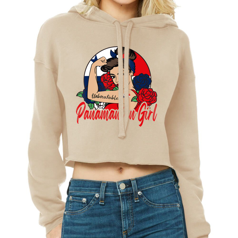 Panamanian Girl Panama Mujer PanamameÃ±a Flag T Cropped Hoodie by sudhirka | Artistshot