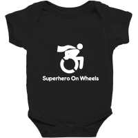 Superhero On Wheels Novelty Disability Awareness Baby Bodysuit | Artistshot