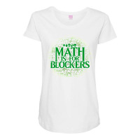 Math Is For Blockers   Forest Edition 30 Maternity Scoop Neck T-shirt | Artistshot