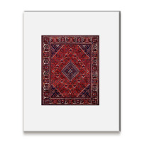 Oriental Rug Floor Pillow 1 Metal Print Vertical | Artistshot