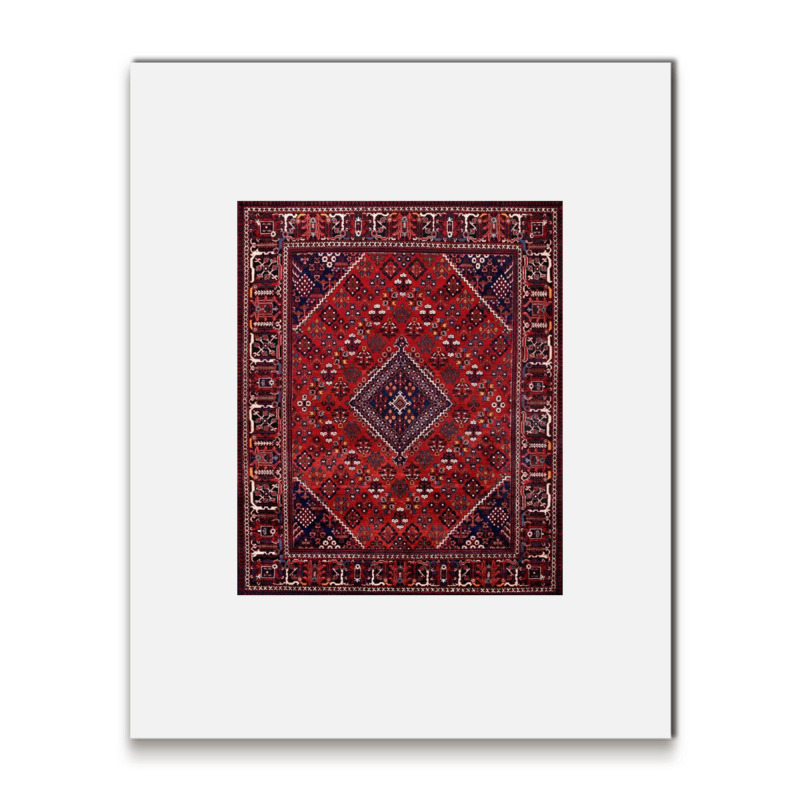 Oriental Rug Floor Pillow 1 Metal Print Vertical | Artistshot