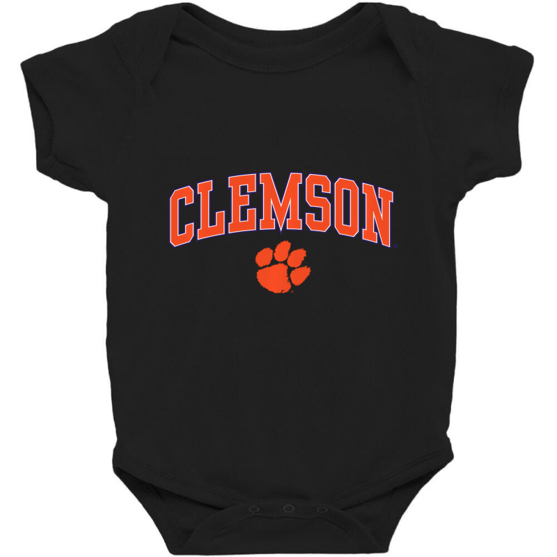 Clemson Tigers Arch Over Heather Gray Officially L Baby Bodysuit by aceyzzhue | Artistshot