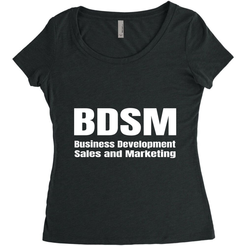 Humor Funny Bdsm Business Development Sales And Ma Women's Triblend Scoop T-shirt by refahnes | Artistshot