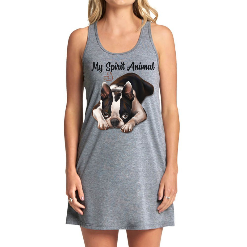 Boston Terrier Gift, Spirit Animal, Boston Terrier Tank Dress by imelde | Artistshot