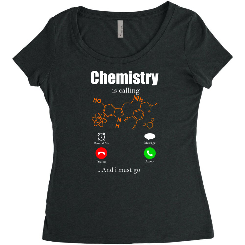 Chemistry Periodic Table Molecule Atom (8) Women's Triblend Scoop T-shirt by ChuArt. | Artistshot