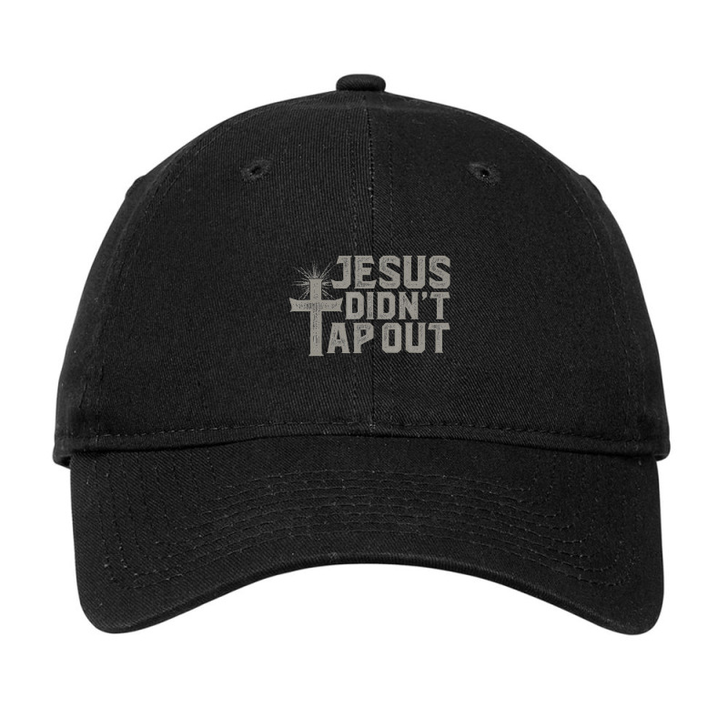 Jiu Jitsu Jesus Faith Christian Didn't Tap Out Adjustable Cap by dezUPTEES | Artistshot