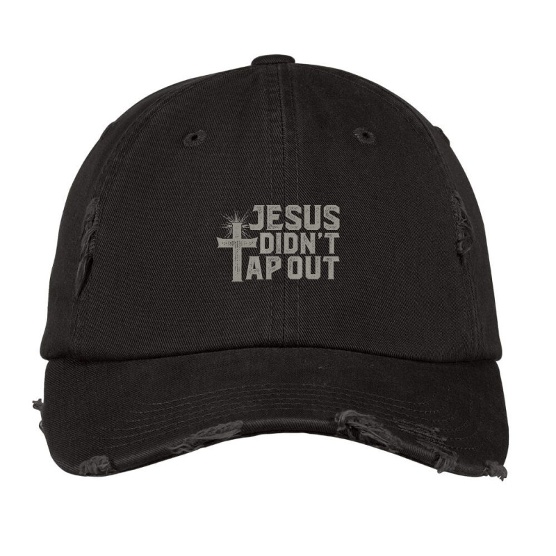 Jiu Jitsu Jesus Faith Christian Didn't Tap Out Vintage Cap by dezUPTEES | Artistshot