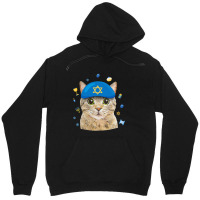 Happy Hanukkah Hanucat Cat Mom Pet Lovers Jewish H Unisex Hoodie | Artistshot