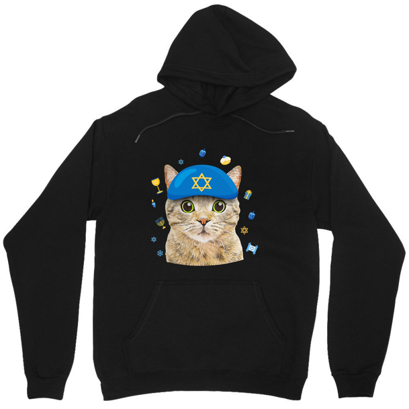 Happy Hanukkah Hanucat Cat Mom Pet Lovers Jewish H Unisex Hoodie | Artistshot