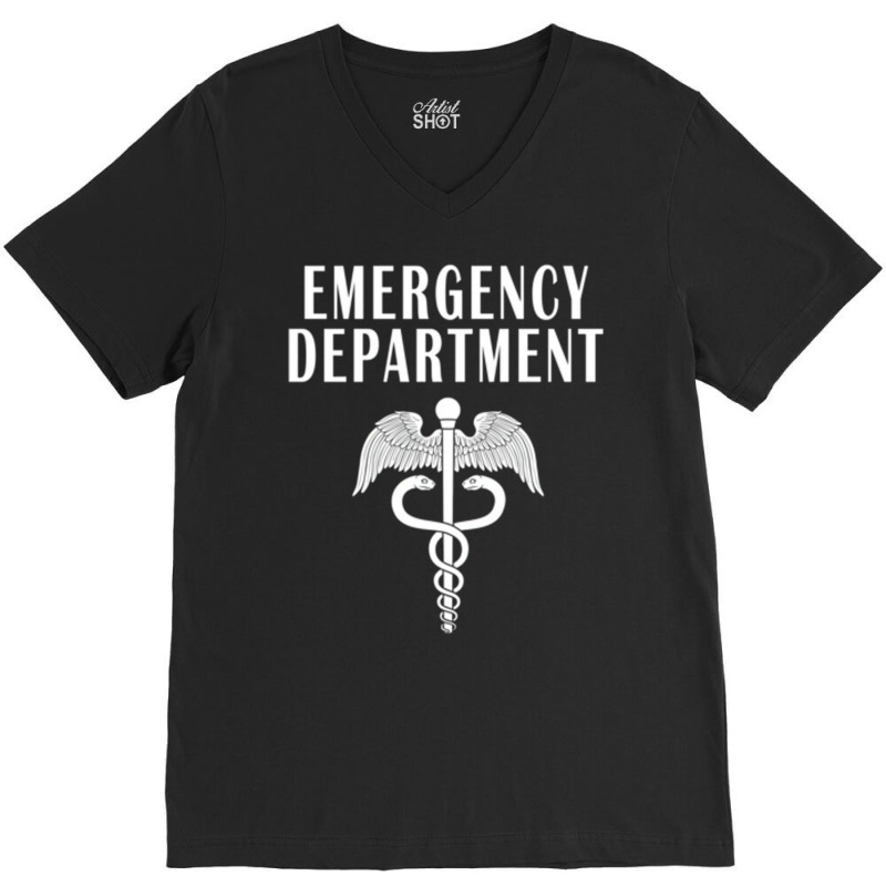 Emergency Department Emergency Room Healthcare Nur V-neck Tee | Artistshot