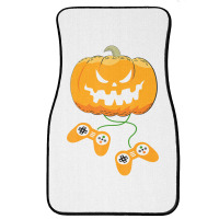 Halloween Video Gamer Pumpkin Jack O Lantern Boys Front Car Mat | Artistshot