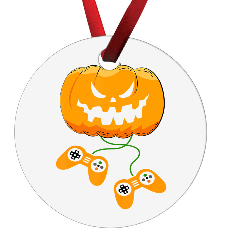 Halloween Video Gamer Pumpkin Jack O Lantern Boys Ornament | Artistshot