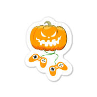 Halloween Video Gamer Pumpkin Jack O Lantern Boys Sticker | Artistshot