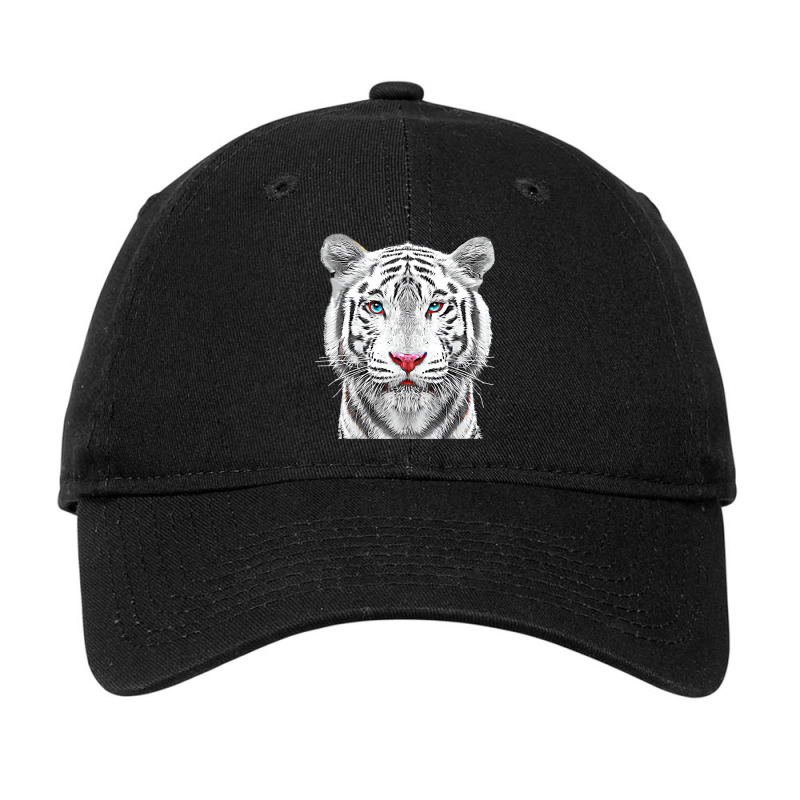 Siberian White Bengal Tiger T Shirt Adjustable Cap by arainro | Artistshot