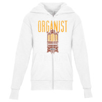 Pipe Organ Instrument Player Organist The Bigger T Youth Zipper Hoodie | Artistshot