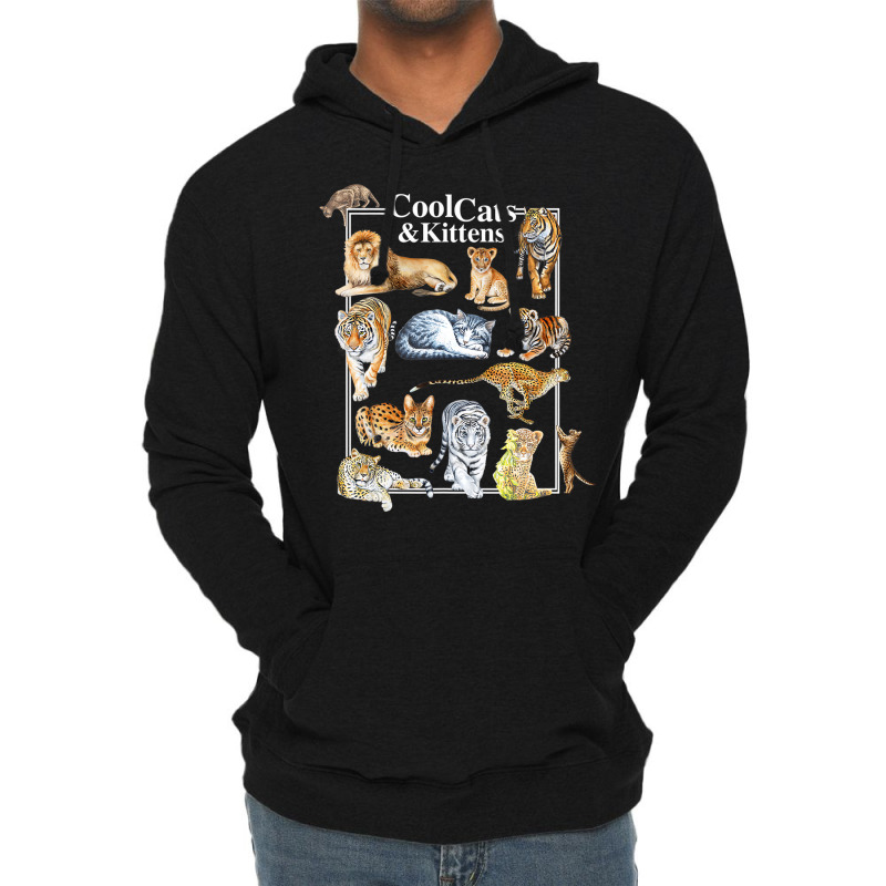 Cool Cats And Kittens Tiger Lion Leopard Felines T Lightweight Hoodie | Artistshot