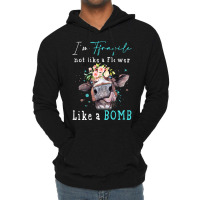 Im Fragile Not Like A Flower Like A Bomb Funny Cow Lightweight Hoodie | Artistshot