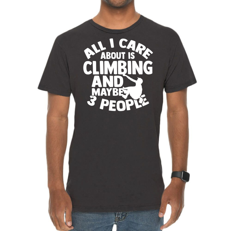 Climbing Mountaineering Climbing Park Bouldering Vintage T-shirt | Artistshot