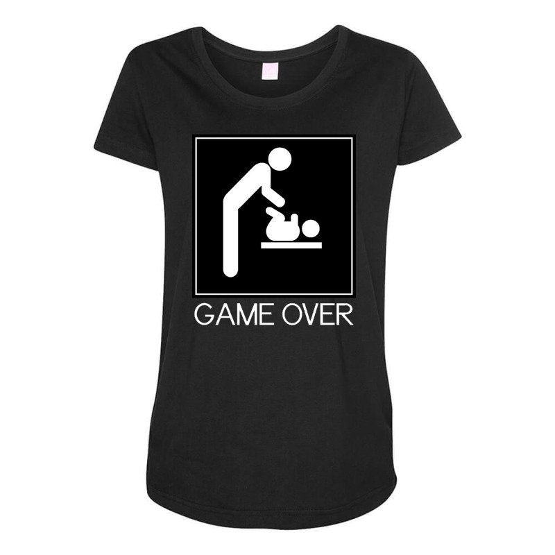 Game Over Baby Maternity Scoop Neck T-shirt by Denz. | Artistshot