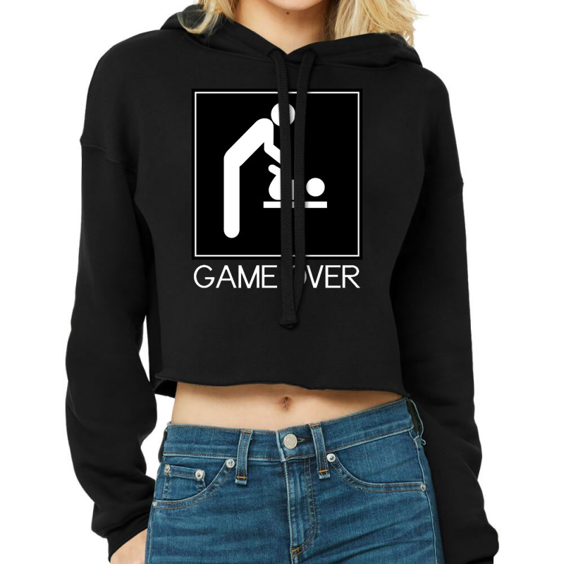 Game Over Baby Cropped Hoodie by Denz. | Artistshot