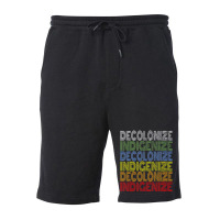 Decolonize Indigenize Shirt Native American Educat Fleece Short | Artistshot