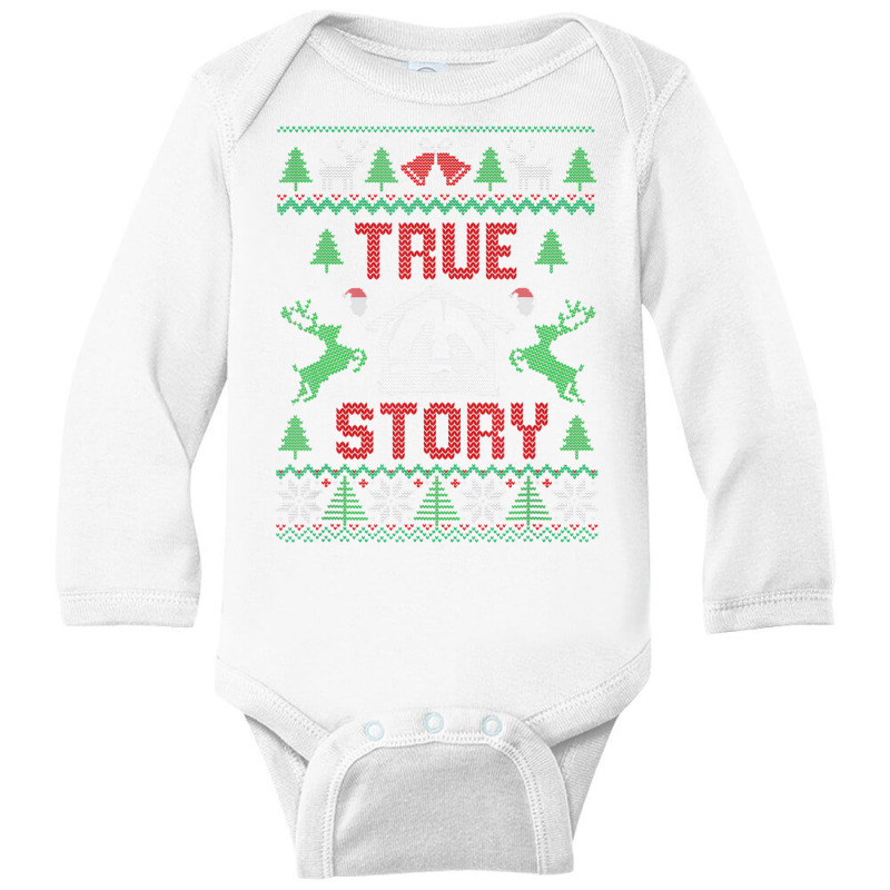 Christmas Nativity Shirt True Story Nativity Scene Long Sleeve Baby Bodysuit by imelde | Artistshot