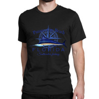 Panama City Beach Florida Sailfish Saltwater Fishi Classic T-shirt | Artistshot