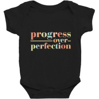 Back To School Progress Over Perfection Vintage Te Baby Bodysuit | Artistshot