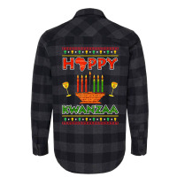 Happy Kwanzaa Kinara Candles African American Chri Flannel Shirt | Artistshot