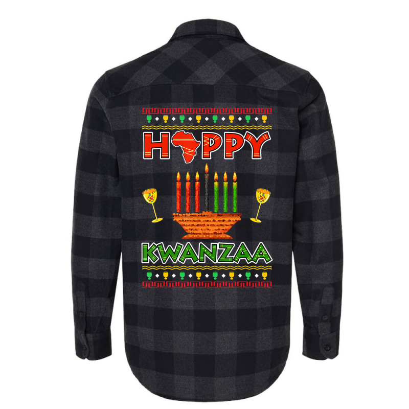 Happy Kwanzaa Kinara Candles African American Chri Flannel Shirt by aiiluurosy | Artistshot