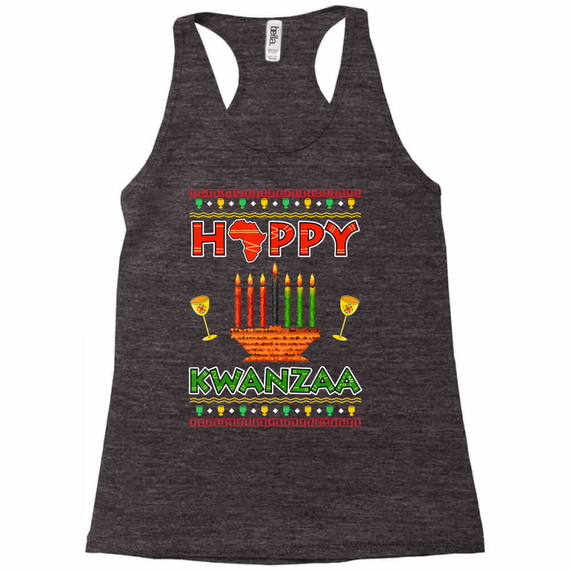 Happy Kwanzaa Kinara Candles African American Chri Racerback Tank by aiiluurosy | Artistshot