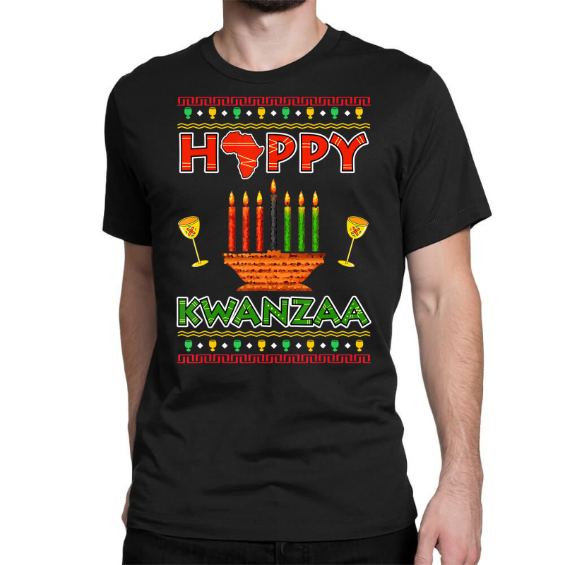 Happy Kwanzaa Kinara Candles African American Chri Classic T-shirt by aiiluurosy | Artistshot