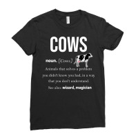 Cow Moo Beef Milk Farmer Farm Animal Pasture (11) Ladies Fitted T-shirt | Artistshot