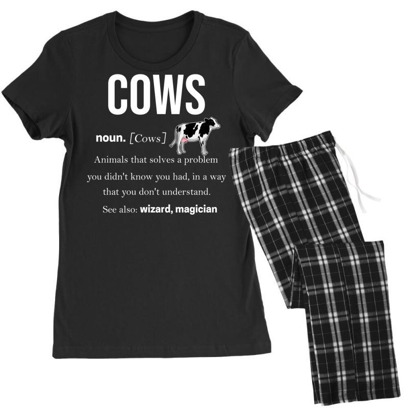 Cow Moo Beef Milk Farmer Farm Animal Pasture (11) Women's Pajamas Set by ChuArt. | Artistshot