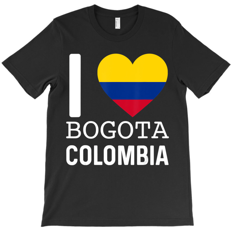 I Love Bogota Colombia Flag Map Colombian Pride Ca T-shirt | Artistshot