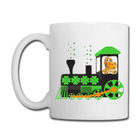 Dinosaur On Train St Patrick's Day Train Irish Sha Coffee Mug | Artistshot