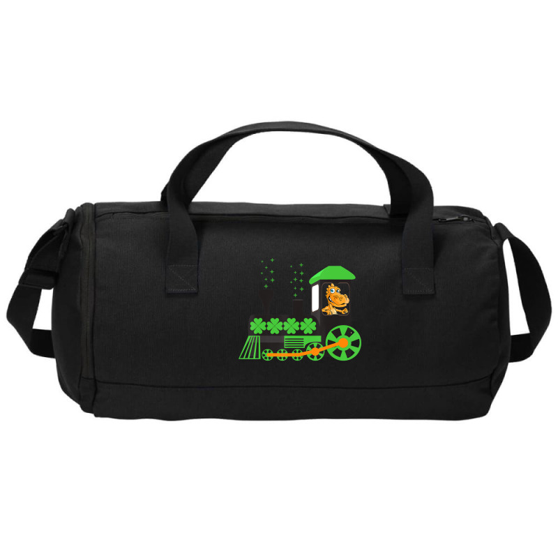 Dinosaur On Train St Patrick's Day Train Irish Sha Duffel Bag | Artistshot