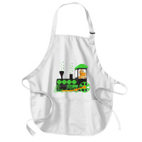 Dinosaur On Train St Patrick's Day Train Irish Sha Medium-length Apron | Artistshot