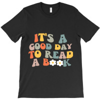 Boho Groovy Its A Good Day To Read Book Daisy Book T-shirt | Artistshot